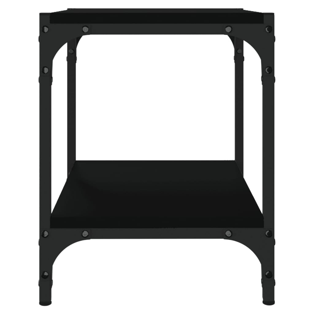 Mueble para TV madera y acero negro 40x33x41 cm vidaXL