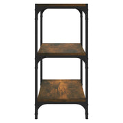 Estante em contraplacado e carvalho fumado 40x33x70,5 cm V6914 Vetonek