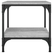 Mesa auxiliar de madera contrachapada gris Sonoma 40x40x40 cm V7652 Vetonek