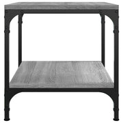Mesa auxiliar de madera contrachapada gris Sonoma 40x40x40 cm V7652 Vetonek