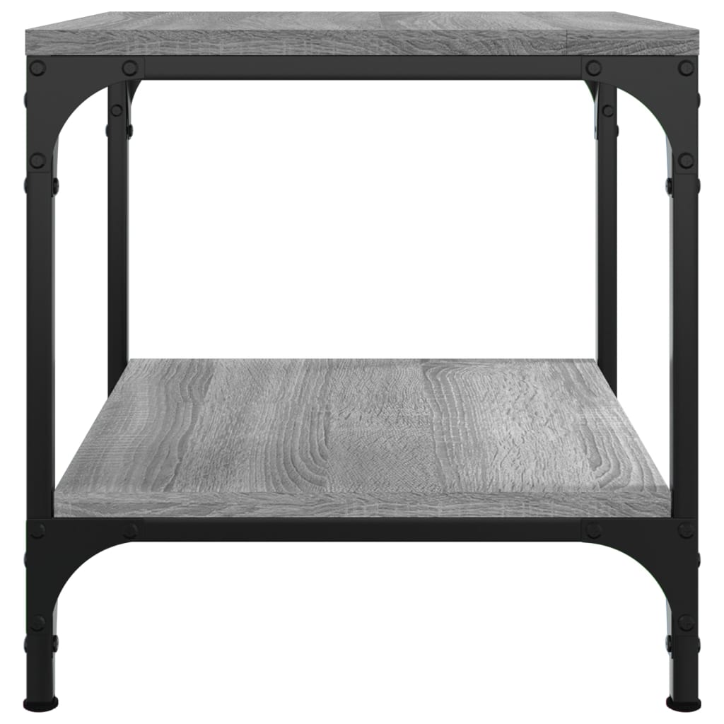 Mesa auxiliar de madera contrachapada gris Sonoma 40x40x40 cm V7652 Vetonek