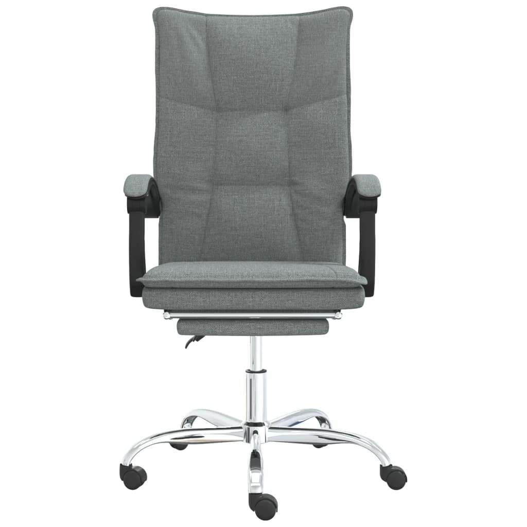 Dark gray reclining office chair