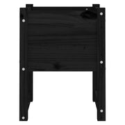 Jardinera madera maciza de pino negro 40x40x52,5 cm v6125 - Vetonek