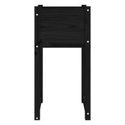 Jardinera madera maciza de pino negro 40x40x81 cm v6279 - Vetonek