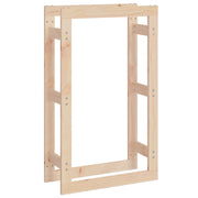 Vetonek Estante para leña madera maciza de pino 60x25x100 cm