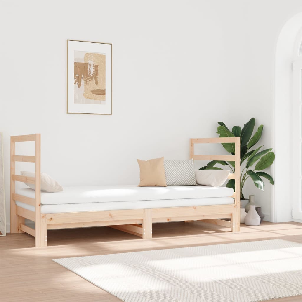 Vetonek Sofá cama extraíble sin colchón 2x(90x190) cm