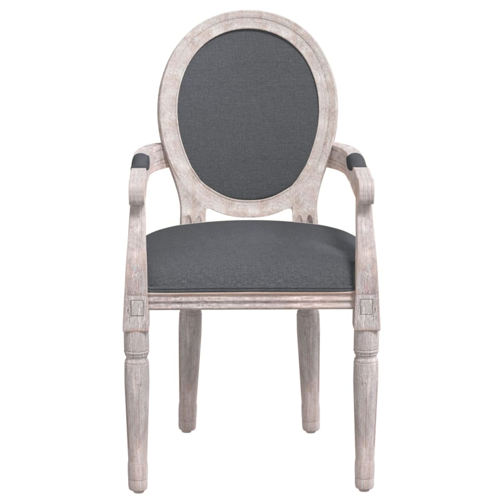 Dark gray cloth dining chair 54x56x96.5 cm