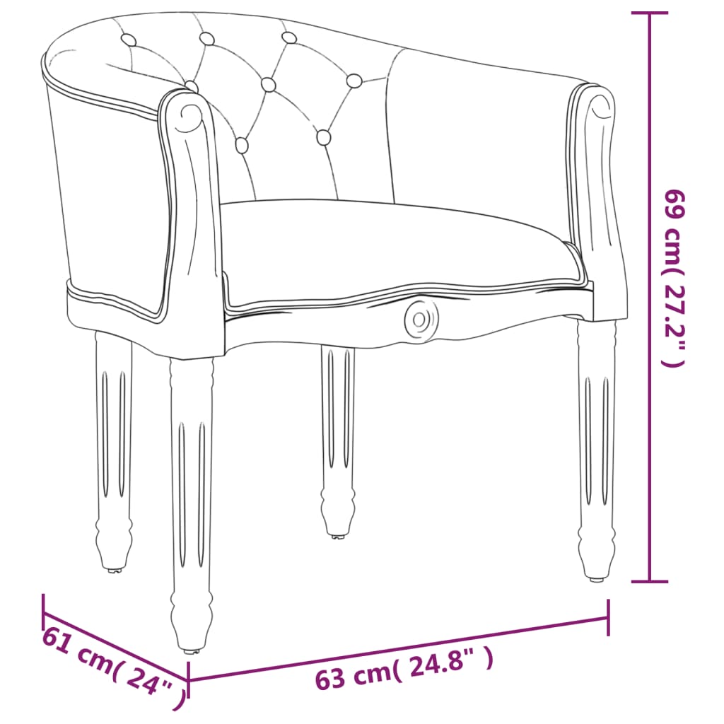 Chaise en tissu gris foncé