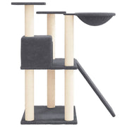 Poste para arranhar gatos Poste para arranhar em sisal com postes e estrutura robusta - Vetonek