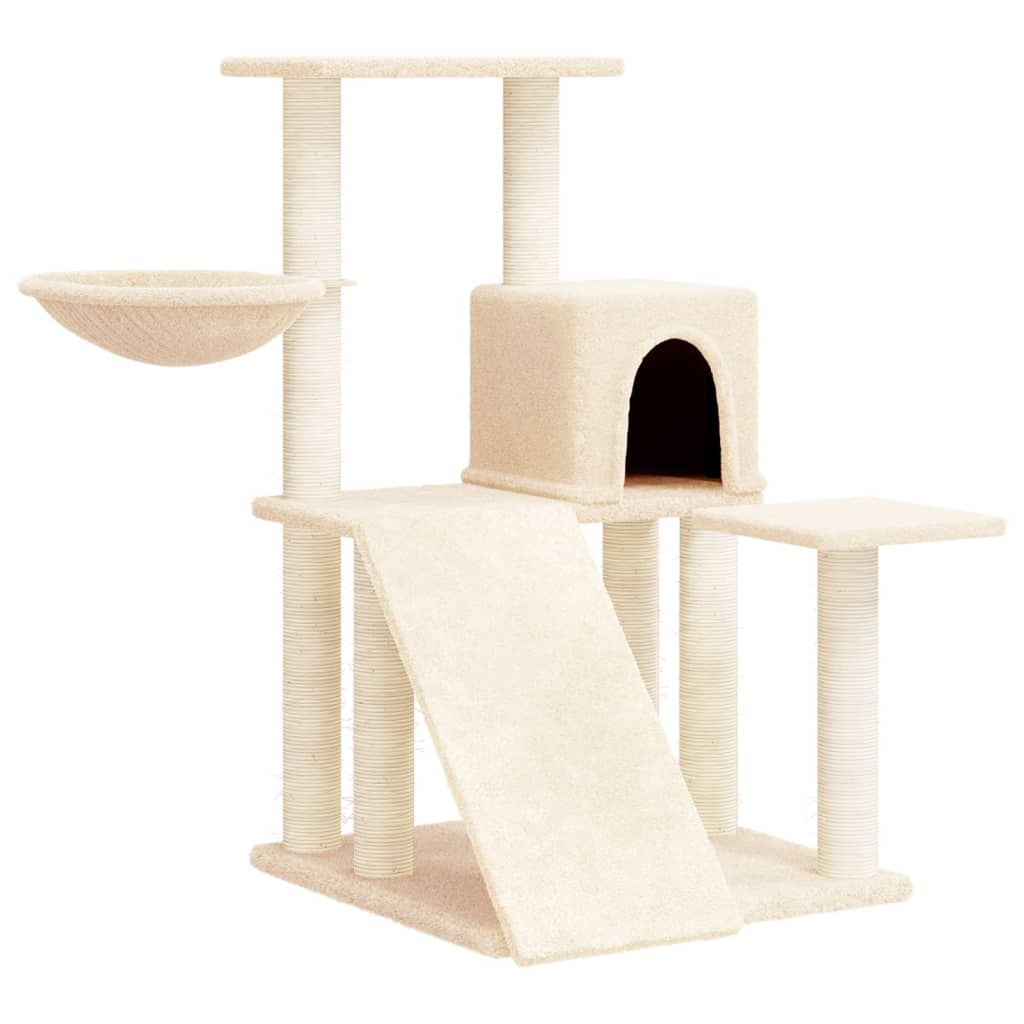 Gatos com creme de sisal posta 82 cm