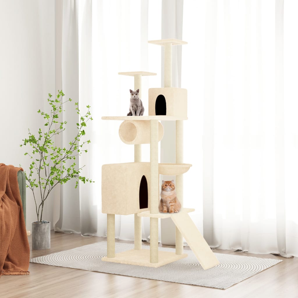 Gatos com sisal postes creme de creme 168 cm