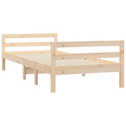 Estructura de cama sin colchón madera maciza de pino 90x200 cm - Vetonek