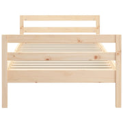 Estructura de cama sin colchón madera maciza de pino 90x200 cm - Vetonek