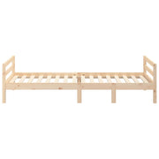 Estructura de cama sin colchón madera maciza de pino 90x200 cm - Vetonek