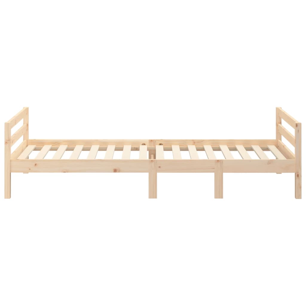 Estructura de cama sin colchón madera maciza de pino 90x200 cm - Vetonek