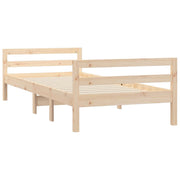 Estructura de cama sin colchón madera maciza pino 75x190 cm v5196 - Vetonek
