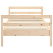 Estructura de cama sin colchón madera maciza pino 75x190 cm v5196 - Vetonek
