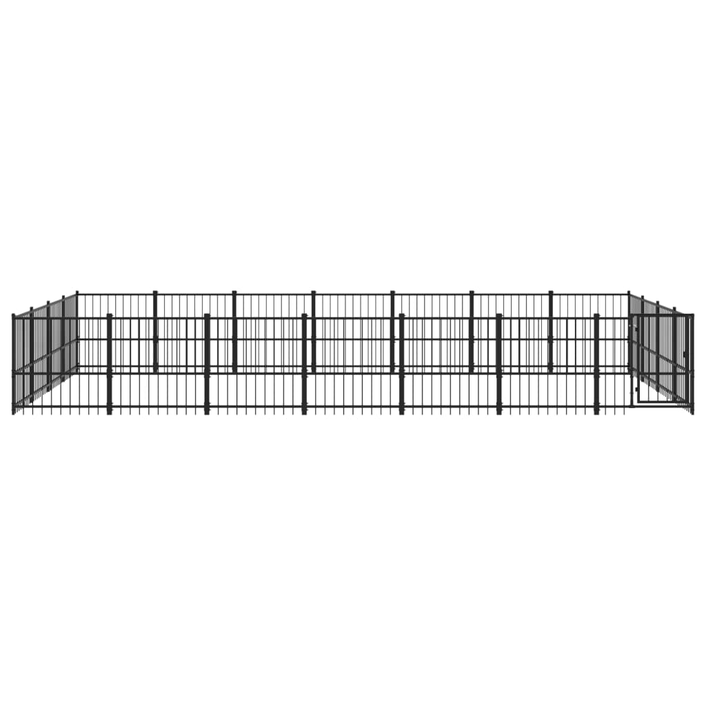 26.35 m² steel outdoor kennel