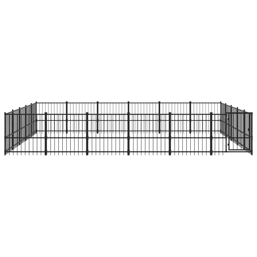 28.23 m² steel outdoor kennel