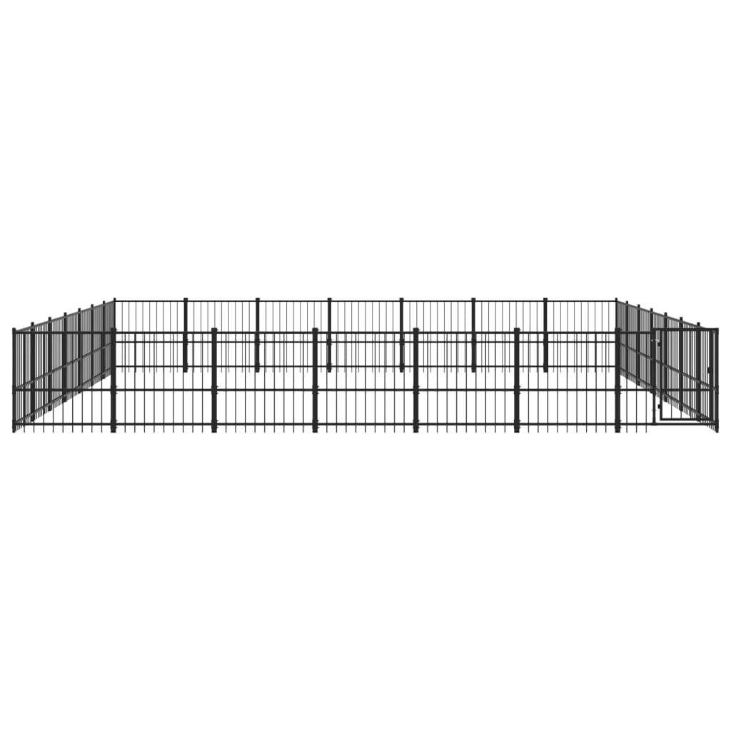 46.1 m² steel outdoor kennel