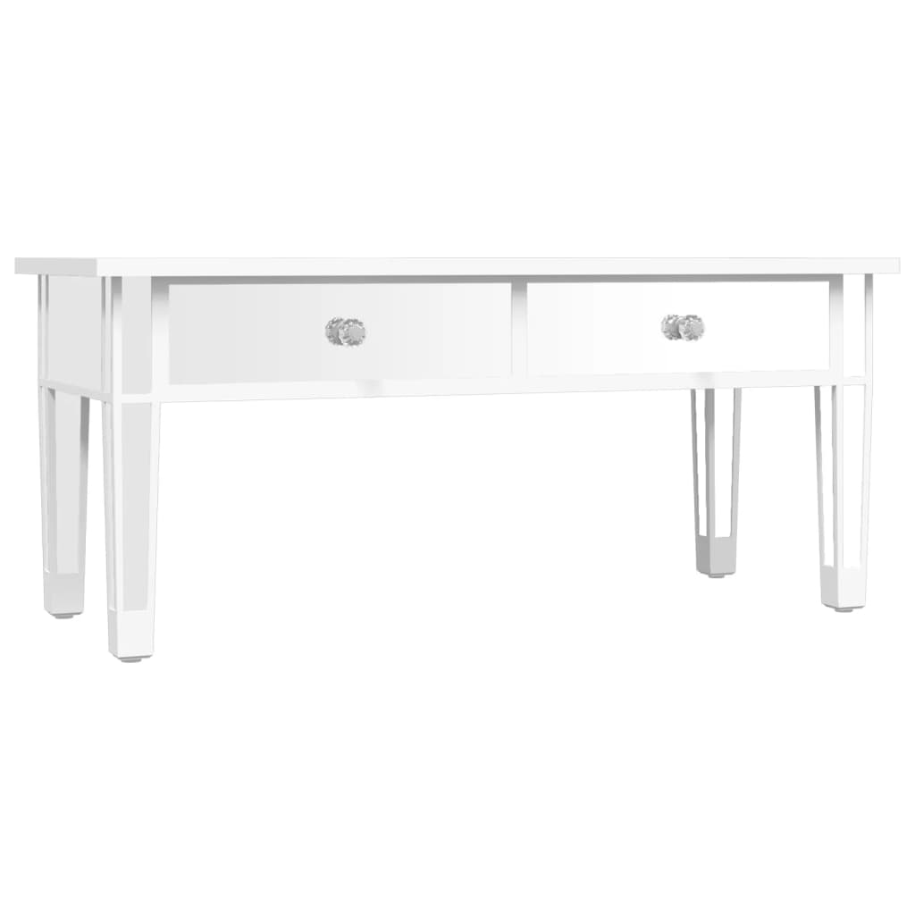 Mesa de centro especular madera tecnológica vidrio 106x45x45 cm vidaXL