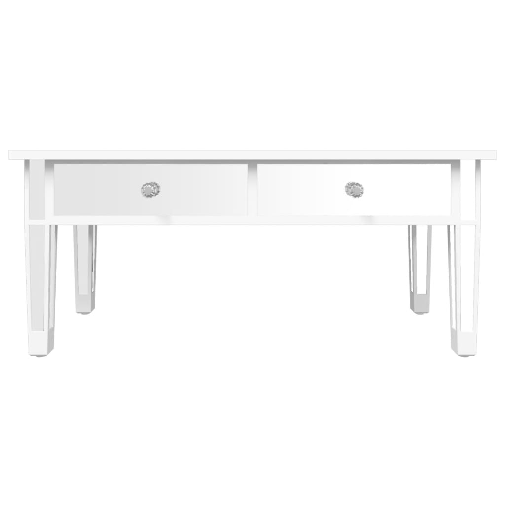 Mesa de centro especular madera tecnológica vidrio 106x45x45 cm vidaXL