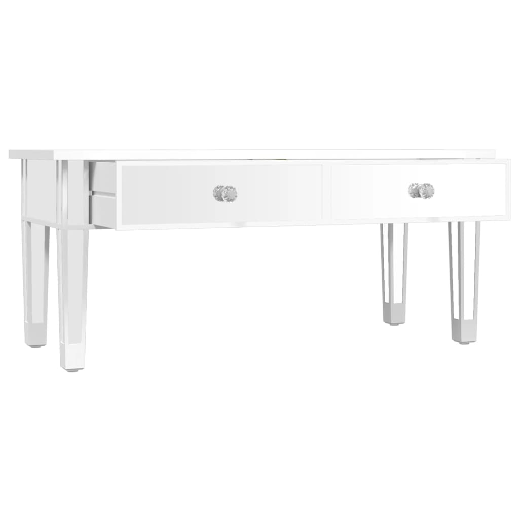 Mesa de centro especular madera tecnológica vidrio 106x45x45 cm vidaXL