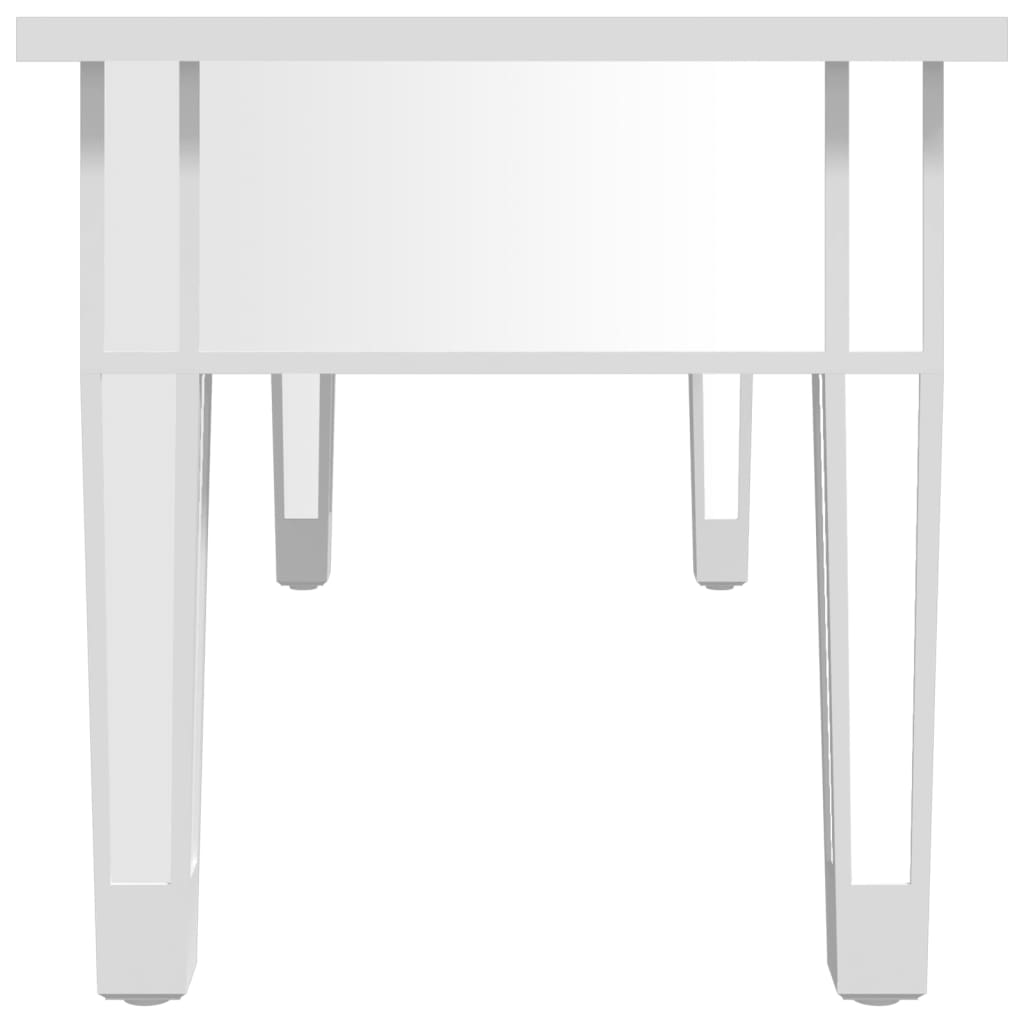 Mesa de centro especular madera tecnológica vidrio 106x45x45 cm vidaXL