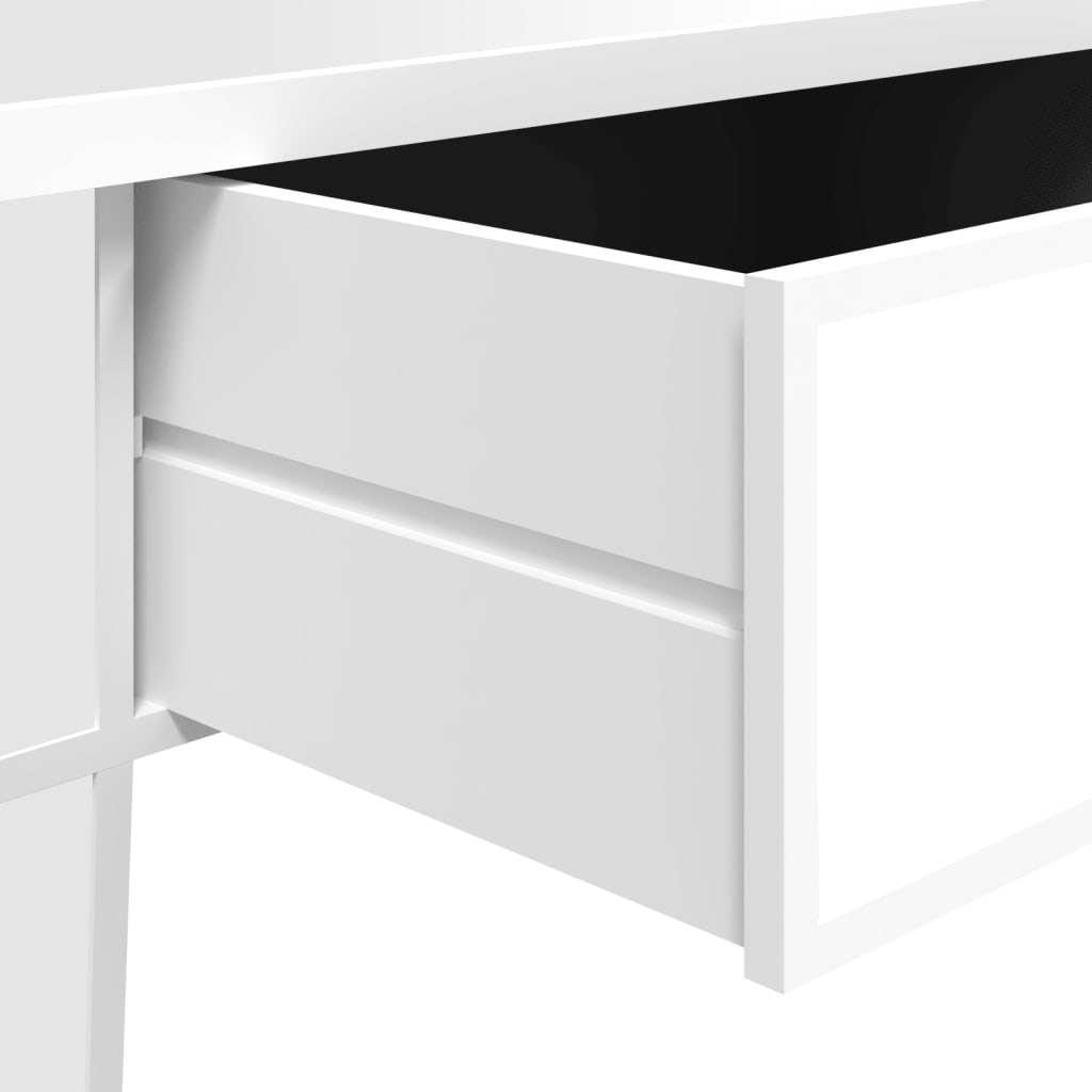 Mesa de centro especular madera tecnológica vidrio 106x45x45 cm vidaXL