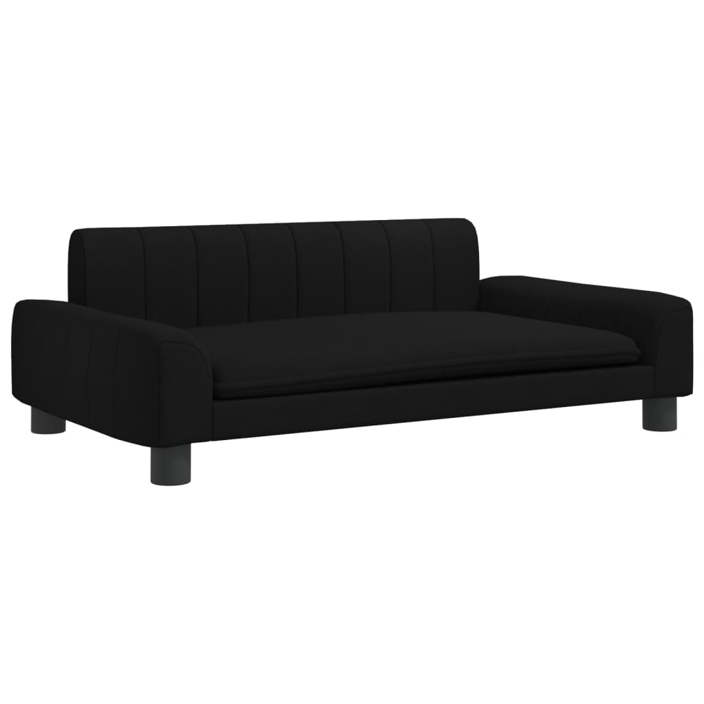 Cama de tecido preto 90x53x30 cm