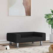 Black velvet dog bed 70x45x26.5 cm V9057 Vetonek