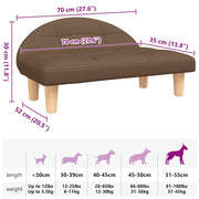 Brown fabric dog bed 70x52x30 cm V9187 Vetonek