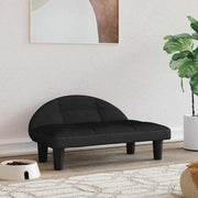 Black velvet dog bed 70x52x30 cm V9255 Vetonek