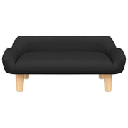 Black fabric dog bed 70x40x24 cm V9330 Vetonek