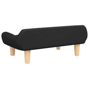 Black fabric dog bed 70x40x24 cm V9330 Vetonek