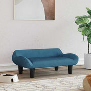 Blue velvet dog bed 70x40x24 cm V9347 Vetonek