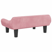 Pink velvet dog bed 70x40x24 cm V9378 Vetonek