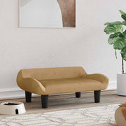 Brown velvet dog bed 70x40x24 cm V9392 Vetonek