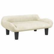 Cream velvet dog bed 70x40x24 cm V9408 Vetonek