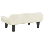 Cream velvet dog bed 70x40x24 cm V9408 Vetonek