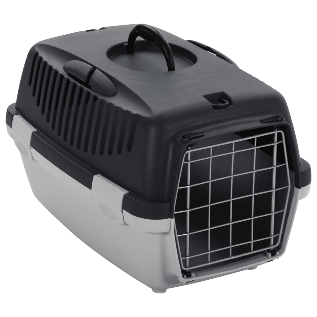 Pet e preto PP Transporte de animais de estimação 48x32x31 cm