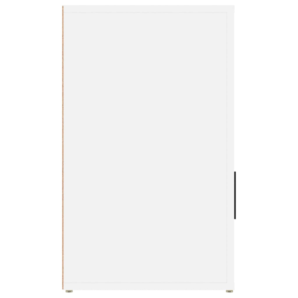 Mesita de noche madera blanco 50x36x60 cm - Vetonek