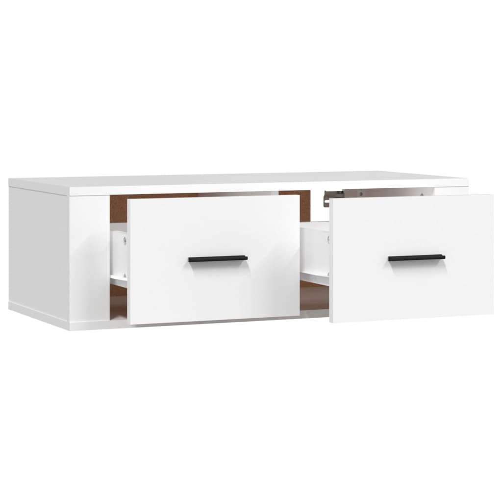 Mueble de TV colgante madera blanco 80x36x25 cm vidaXL