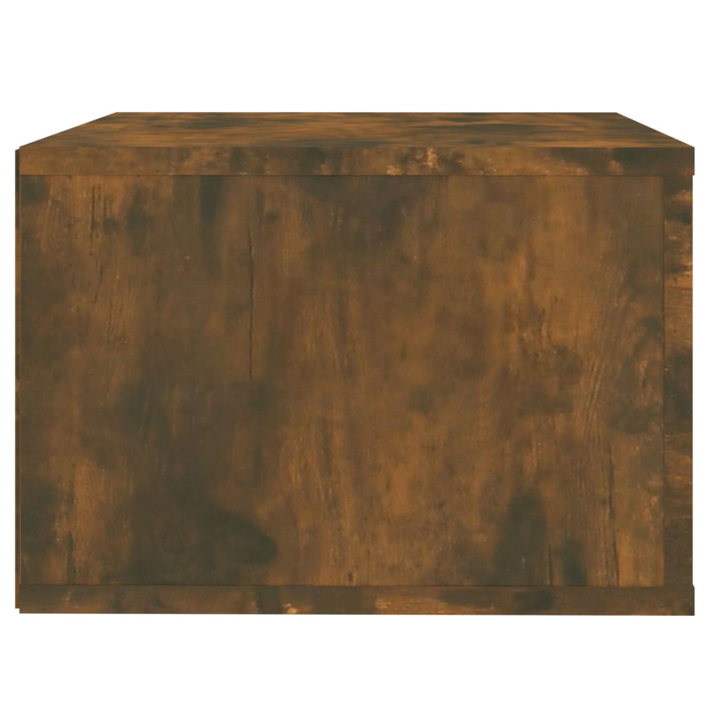 Mesitas de noche de pared 2 uds color roble ahumado 50x36x25 cm - Vetonek