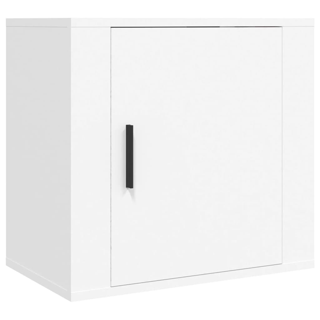 Mesita de noche de pared blanca 50x30x47 cm - Vetonek