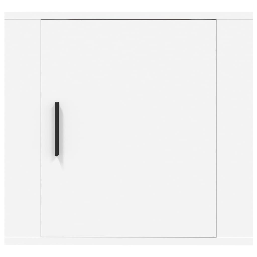 Mesita de noche de pared blanca 50x30x47 cm vidaXL