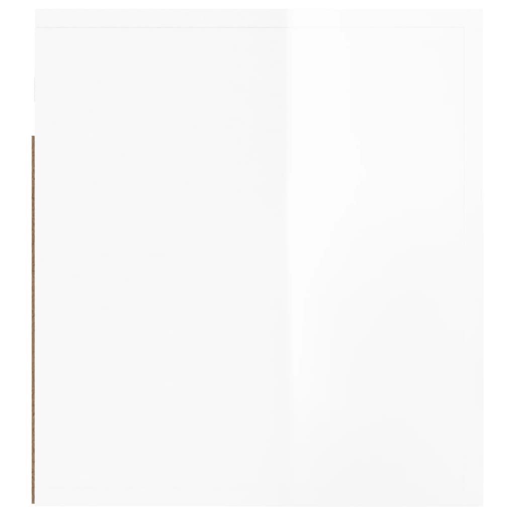 Mesitas de noche de pared 2 uds blanco brillante 50x36x40 cm vidaXL