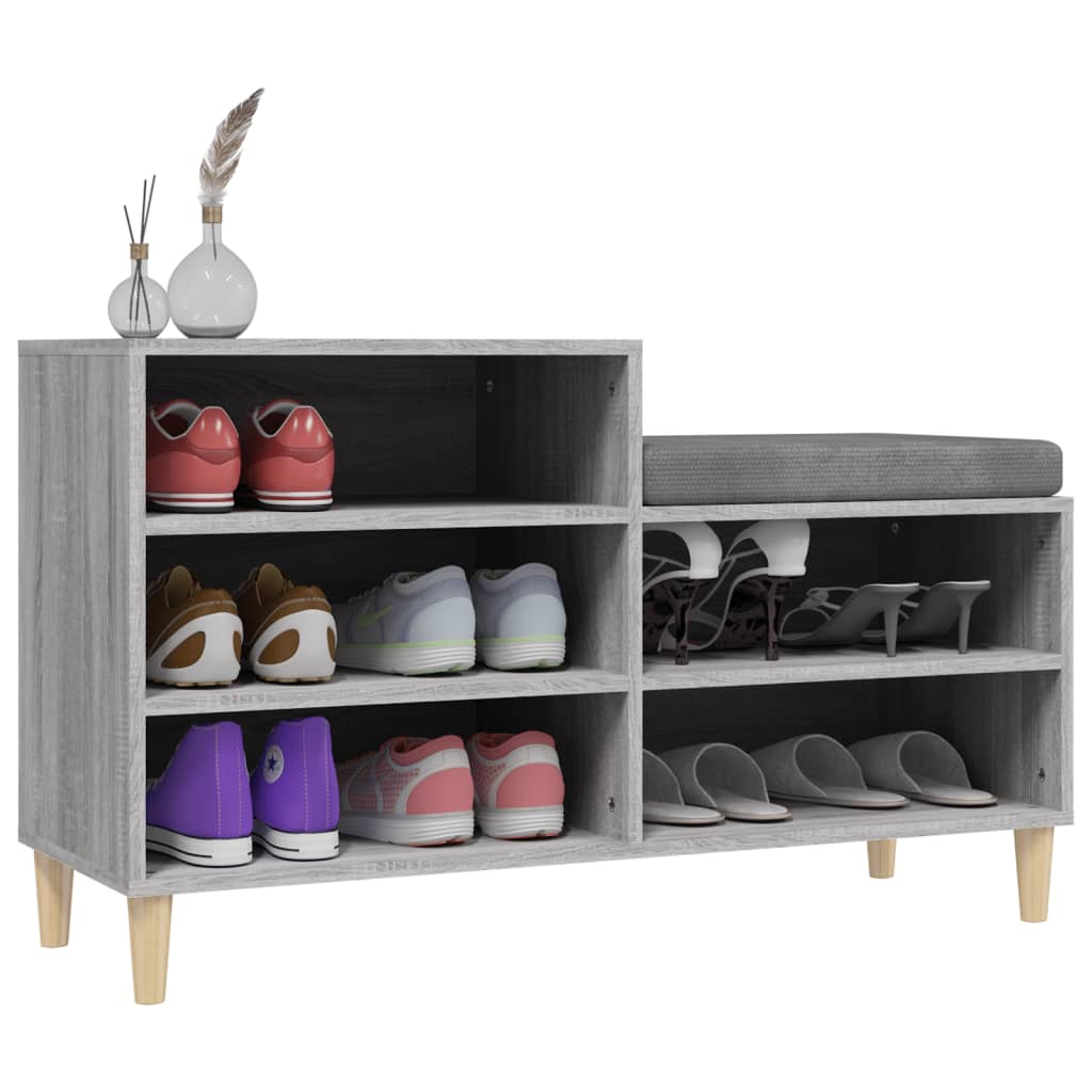 Sonoma 102x36x60 cm v30 gray plywood shoe cabinet