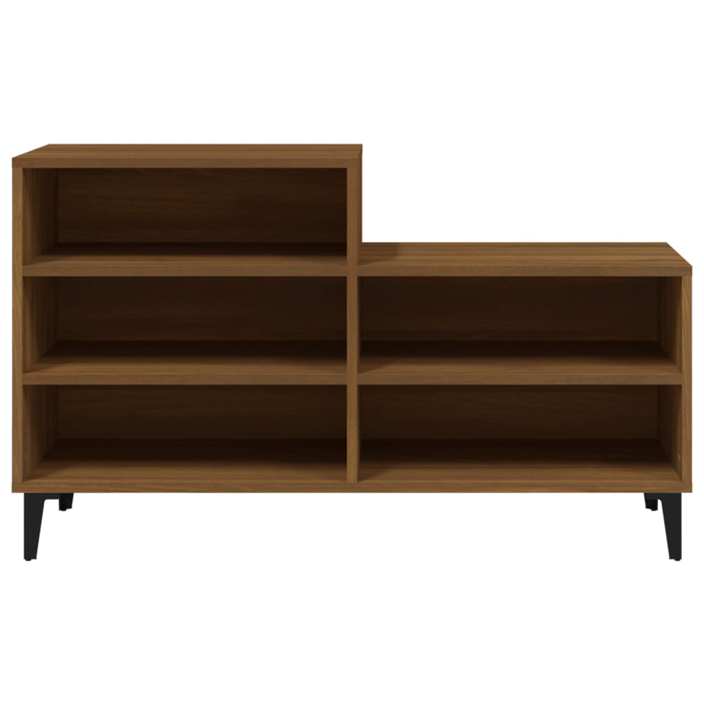 Zapatero wood furniture Oak brown 102x36x60 cm