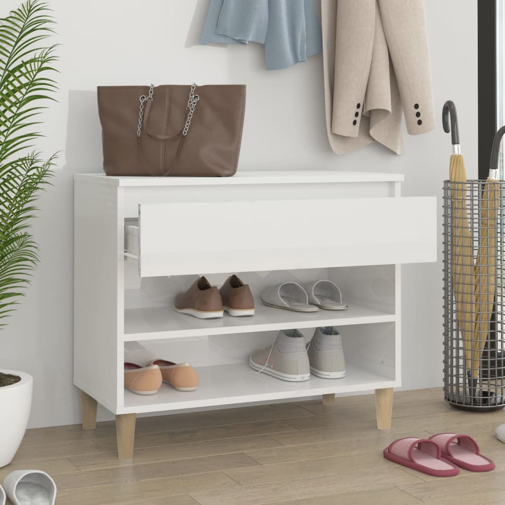 White plywood shoe shoe cabinet 70x36x60 cm